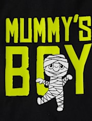 Baby And Toddler Boys Glow Mummy's Boy Graphic Tee
