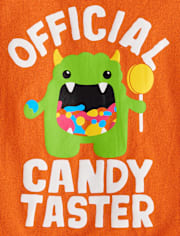 Baby And Toddler Boys Official Candy Tester Graphic Tee