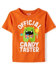 Baby And Toddler Boys Official Candy Tester Graphic Tee