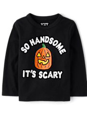 Baby And Toddler Boys Scary Handsome Graphic Tee