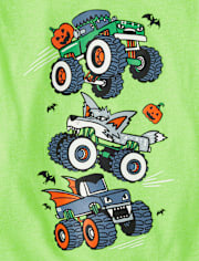 Baby And Toddler Boys Halloween Trucks Graphic Tee