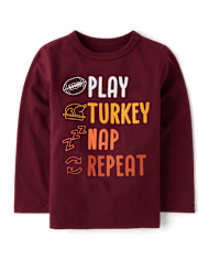 Baby And Toddler Boys Turkey Day Graphic Tee