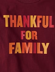 Kids Matching Family Thankful Graphic Tee