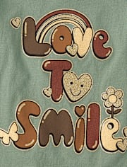 Girls Love to Smile Graphic Tee