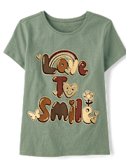 Girls Love to Smile Graphic Tee