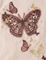 Girls Butterflies Graphic Tee