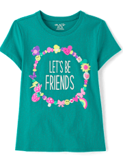 Girls Friendship Bracelet Graphic Tee