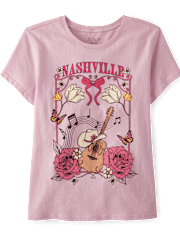 Girls Nashville Scene Graphic Tee