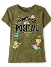 Girls Positive Graphic Tee