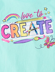 Girls Love to Create Graphic Tee