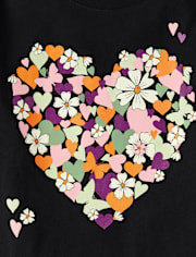 Girls Flower Graphic Tee 5-Pack