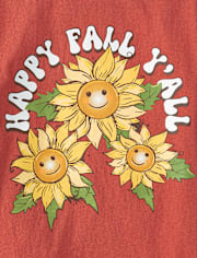 T-shirt graphique « Joyeux automne » pour filles