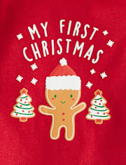 Baby First Christmas Graphic Bodysuit