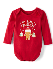 Baby First Christmas Graphic Bodysuit