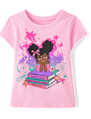 Toddler Girls Books Graphic Tee