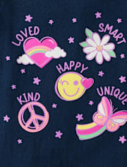 Baby And Toddler Girls I Am Unique Graphic Tee