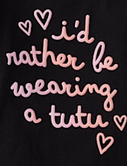 Baby And Toddler Girls Tutu Graphic Tee