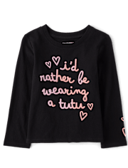 Baby And Toddler Girls Tutu Graphic Tee