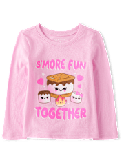 Baby And Toddler Girls S'more Fun Together Graphic Tee