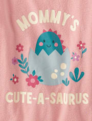 Lot de 3 t-shirts à imprimé dinosaure pour bébés et petites filles