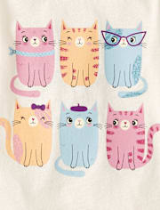 Baby And Toddler Girls Animal Graphic Tee 5-Pack