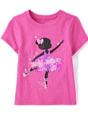 Toddler Girls Ballerina Graphic Tee