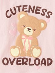 Toddler Girls Cuteness Overload Graphic Tee