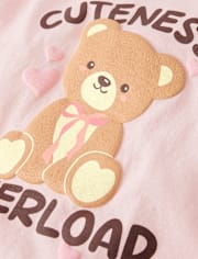 Toddler Girls Cuteness Overload Graphic Tee