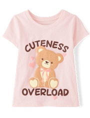 Toddler Girls Cuteness Overload Graphic Tee