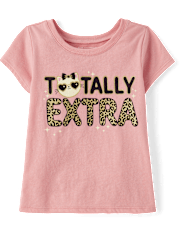 Toddler Girls Totally Extra Graphic Tee