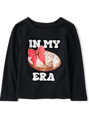 Baby And Toddler Girls In My Football Era Graphic Tee