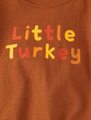 Baby Little Turkey Graphic Bubble Bodysuit