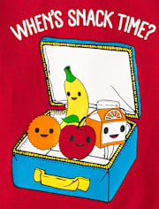 Toddler Boys Snack Time Graphic Tee