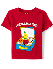 Toddler Boys Snack Time Graphic Tee