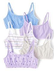 Girls Heart Bralette 5-Pack