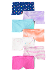 Girls Striped Girl Short Underwear 7-Pack