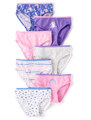 Lot de 7 slips licornes pour petites filles