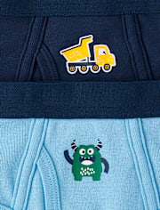 Toddler Boys Monster Brief Underwear 7-Pack