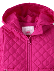 Toddler Girls Quilted Barn Jacket