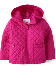 Toddler Girls Quilted Barn Jacket