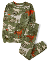 Boys Dino Snug Fit Cotton Pajamas