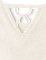 Girls Graphic Eyelet Top