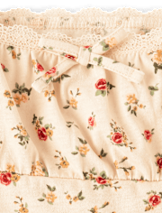 Girls Floral Babydoll Top