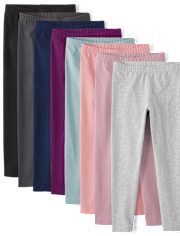 Girls Leggings 8-Pack