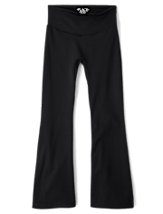 Girls High Rise Flare Leggings