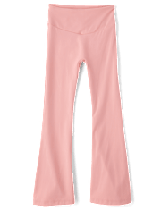 Girls High Rise Flare Leggings