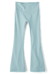 Girls High Rise Flare Leggings