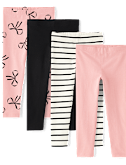 Toddler Girls Print Leggings 4-Pack