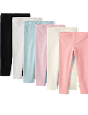 Lot de 6 leggings pour petites filles