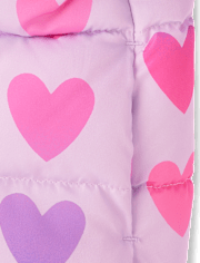 Toddler Girls Print Puffer Jacket